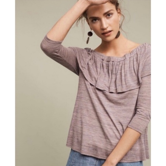 Anthropologie Dolan Charla Off-The-Shoulder Top - Picture 1 of 9